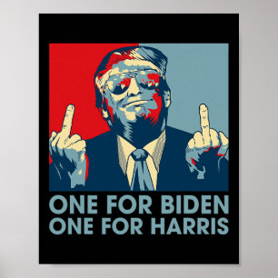 Mitten Finger Biden Harris Republican American Fla Poster