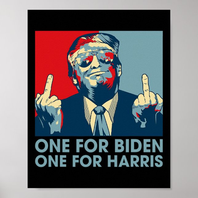 Mitten Finger Biden Harris Republican American Fla Poster (Framsidan)