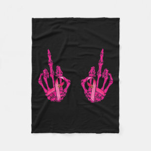 Mitten Finger Curse Ord Breast Cancer Breast Supp Fleecefilt