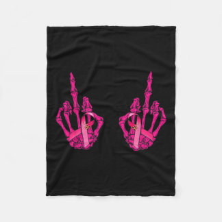 Mitten Finger Curse Ord Breast Cancer Breast Supp Fleecefilt