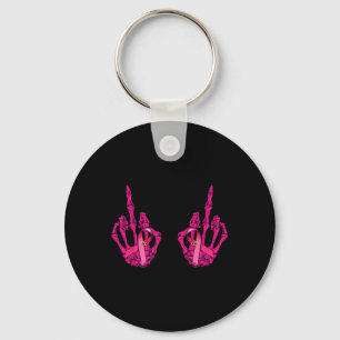 Mitten Finger Curse Ord Breast Cancer Breast Supp Nyckelring