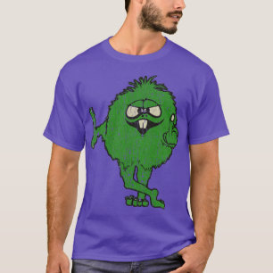 Mitten Finger IDGAF Grönt Monster T Shirt