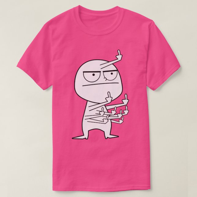 Mitten Finger Maniac T Shirt (Design framsida)