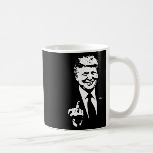 Mitten Finger Trump 2024 Val Amerika Kaffemugg