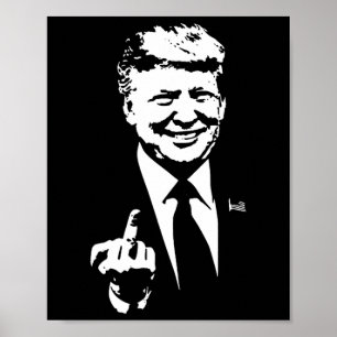 Mitten Finger Trump 2024 Val Amerika Poster