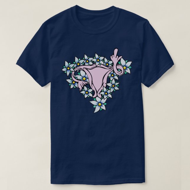 Mitten Finger Uterus Prooption1 T Shirt (Design framsida)