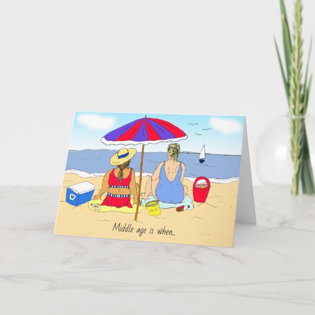 Mitten Humor, Vänskap Funny Kort (Framsida)