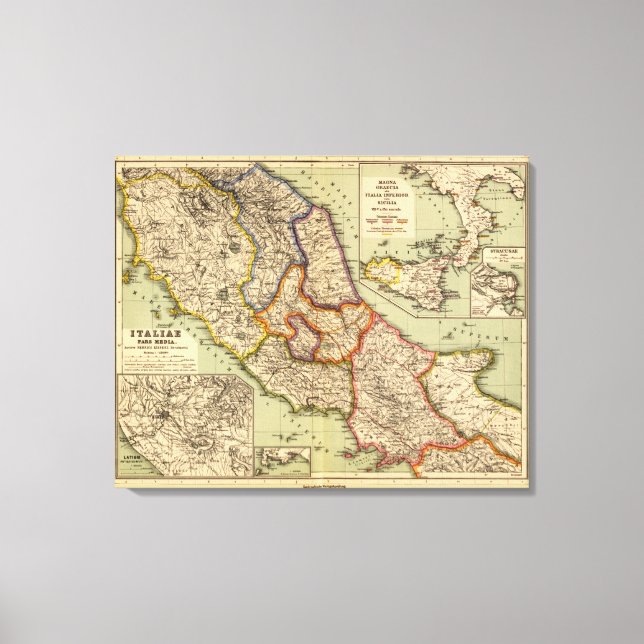 MITTEN i ITALIEN Canvastryck (Framsida)