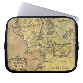 Mitten jorden Karta Laptop Sleeve