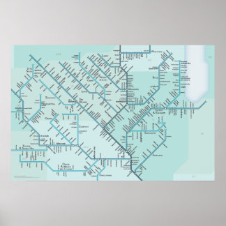 Mitten Mississippi 20 tum x 30 tum Poster