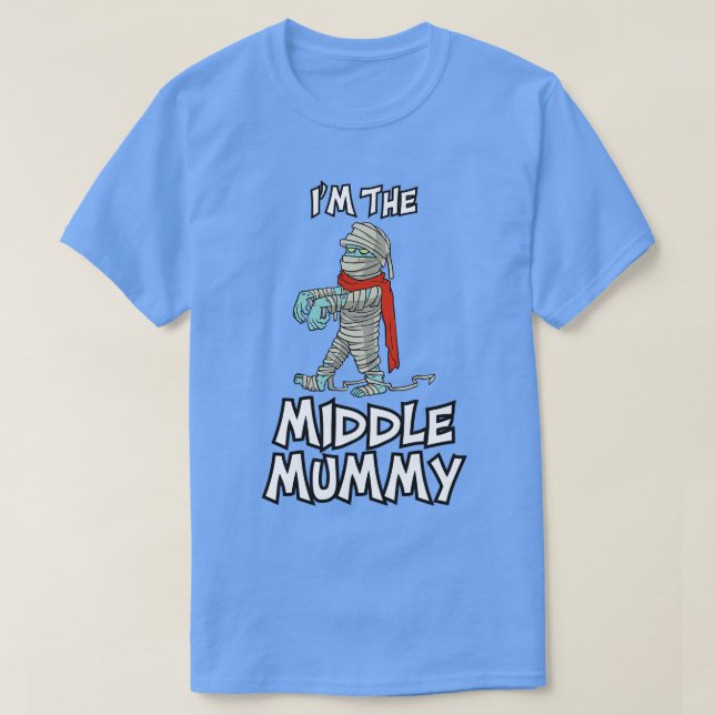 Mitten Mummy Halloween Matching Family Costume T Shirt (Design framsida)