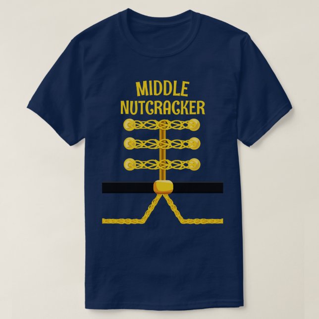MITTEN Nutcracker Matchning Familjejulen T Shirt (Design framsida)