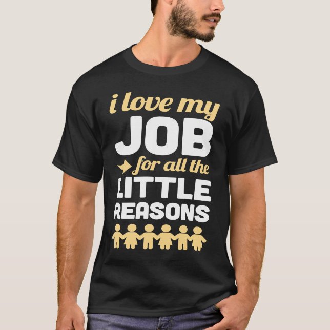 Mitten och skolassistent i grundskolan Pr T Shirt (Framsida)