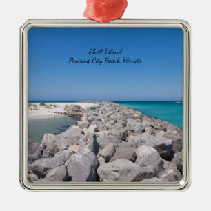 Mitten på Snäcka Island Jetty Ornament Souvenir