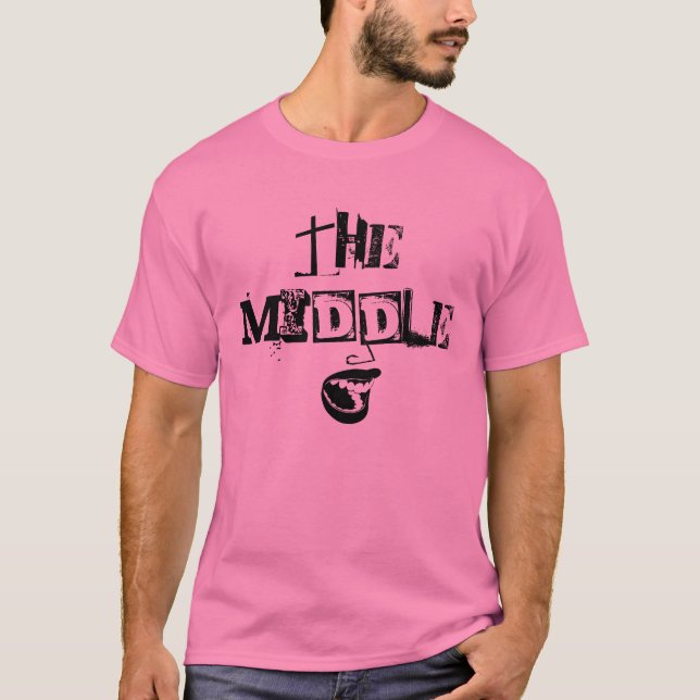 Mitten ROSA!  T Tee (Framsida)