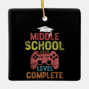 Mitten School 2020 Level Complete Julgransprydnad Keramik
