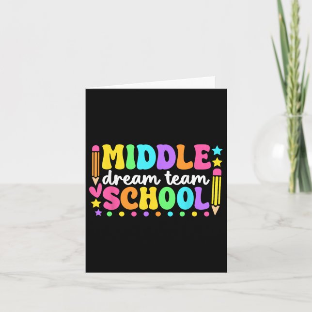 Mitten School Dream Team Back to school Tekers Kort (Framsida)