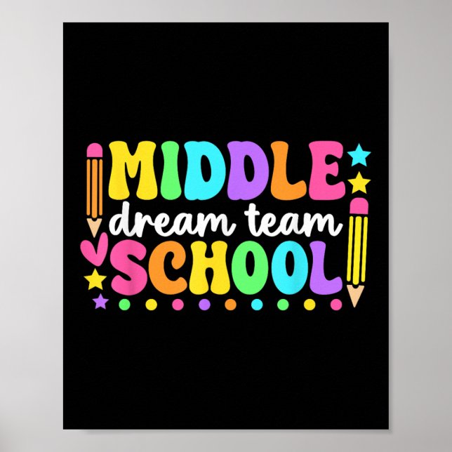 Mitten School Dream Team Back to school Tekers Poster (Framsidan)