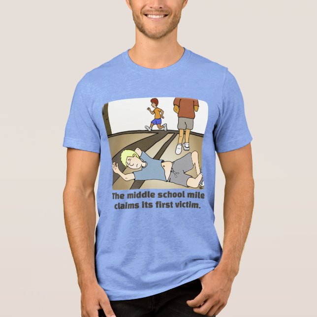 Mitten School Mile Blue T Shirt (Framsida)