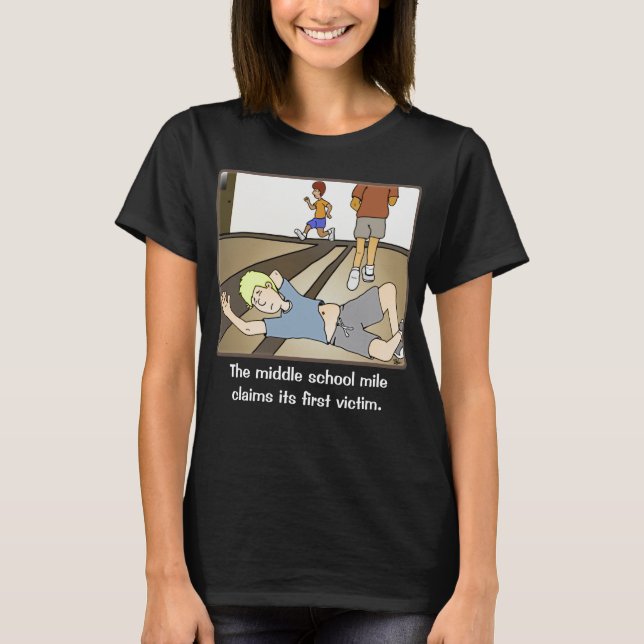 Mitten School Mile Manar Black-Shirt T Shirt (Framsida)