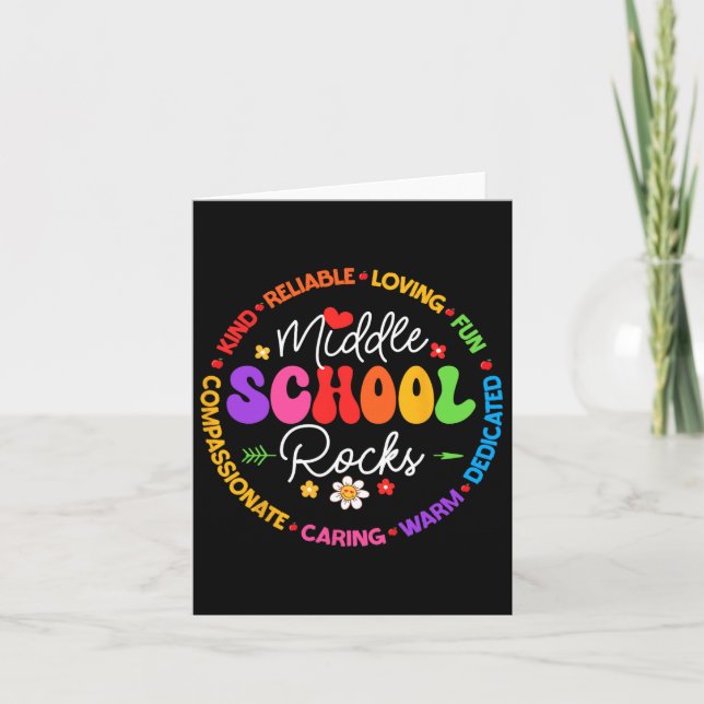 Mitten School Sten Back to school för lärare i Kort (Framsida)