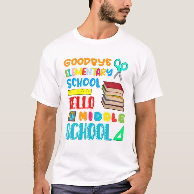Mitten School Studenten Elementa T Shirt (Framsida)