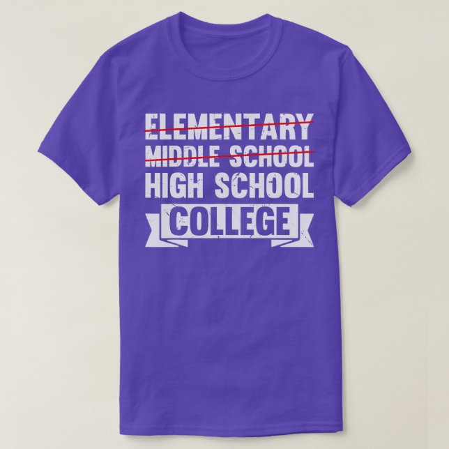 Mitten School Studenten Junior High Studenten T Shirt (Design framsida)