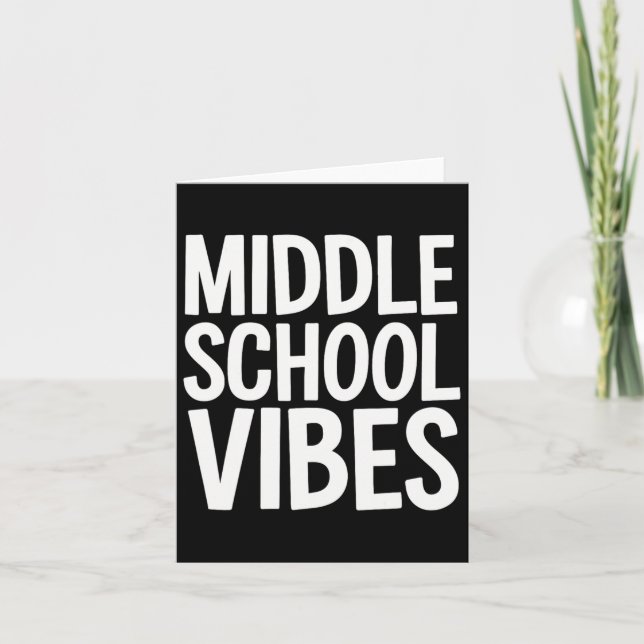 Mitten School Vibes Kort (Framsida)