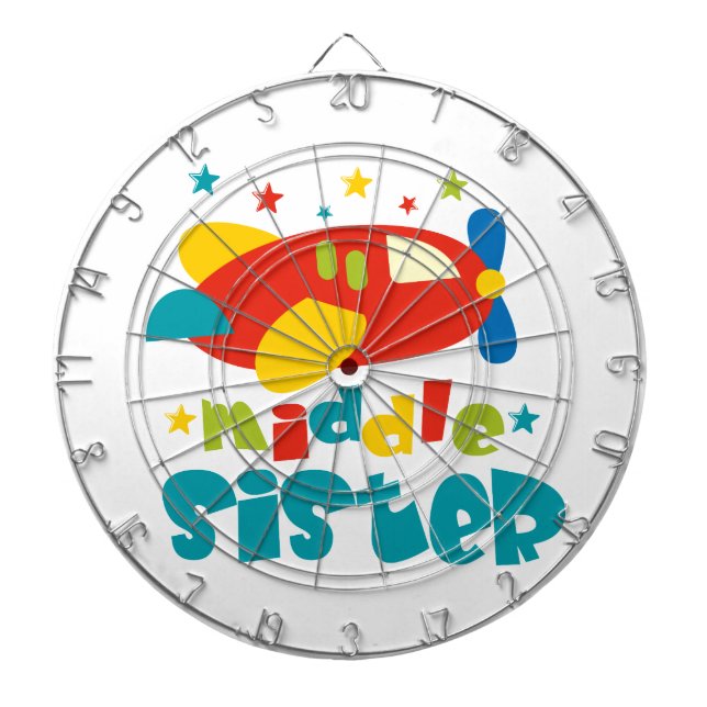 Mitten Sister Flygplan Darttavla (Framsidan)