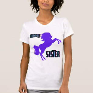 Mitten Sister Lila Pony Rearing T Shirt