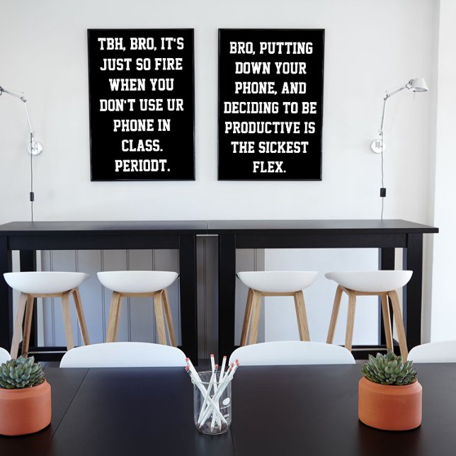 Mitten skolklassrum Poster Slang (Skapare uppladdad)