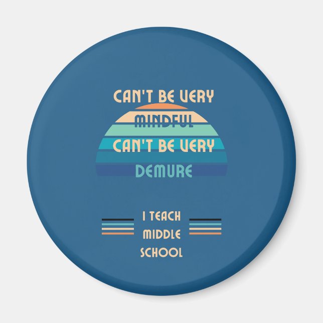 Mitten skollärare Magnet (Framsidan)