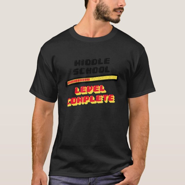 Mitten-skolnivån är avslutad den 8:e Klass Student T Shirt (Framsida)