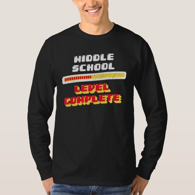 Mitten-skolnivån är avslutad den 8:e Klass Student T Shirt (Framsida)