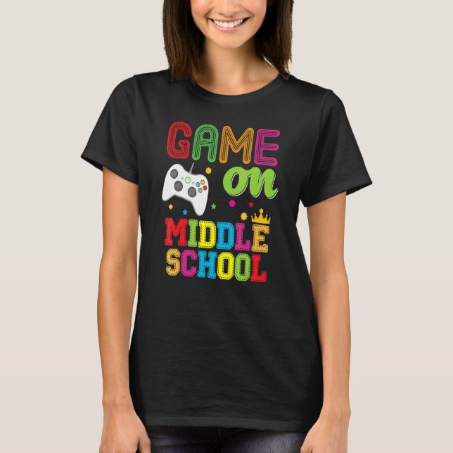 Mitten spel på videokonsollärare Kid Student B T Shirt (Framsida)