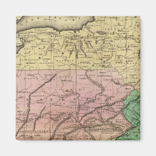 Mitten Stater Olney Karta Magnet
