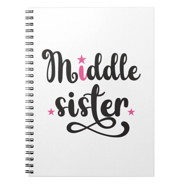Mitten syster, Cute Stars Anteckningsbok (Framsidan)