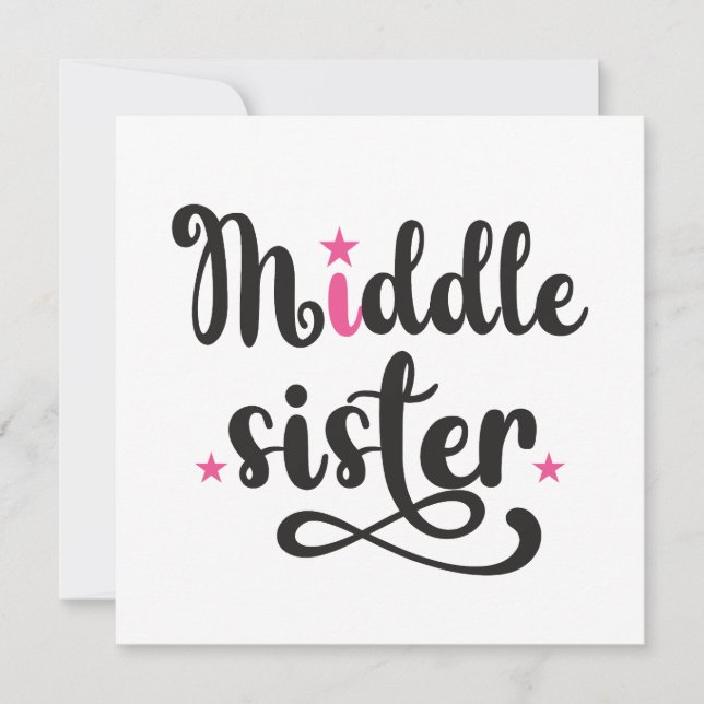 Mitten syster, Cute Stars Kort (Framsida)