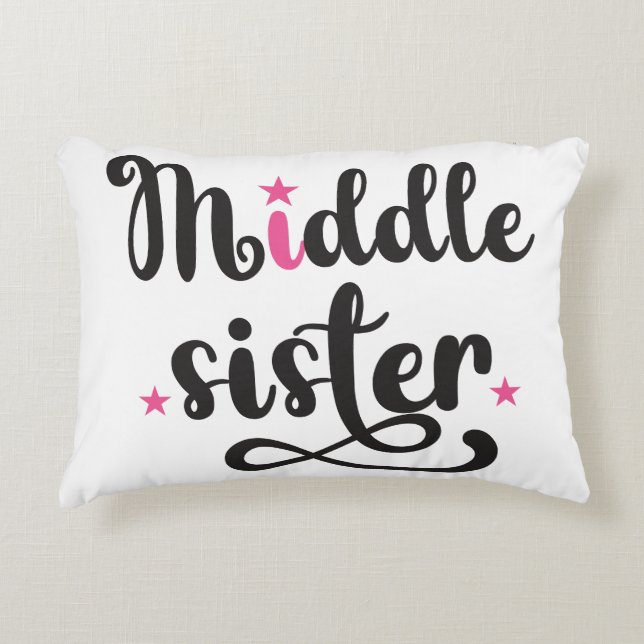 Mitten syster, Cute Stars Prydnadskudde (Framsidan)