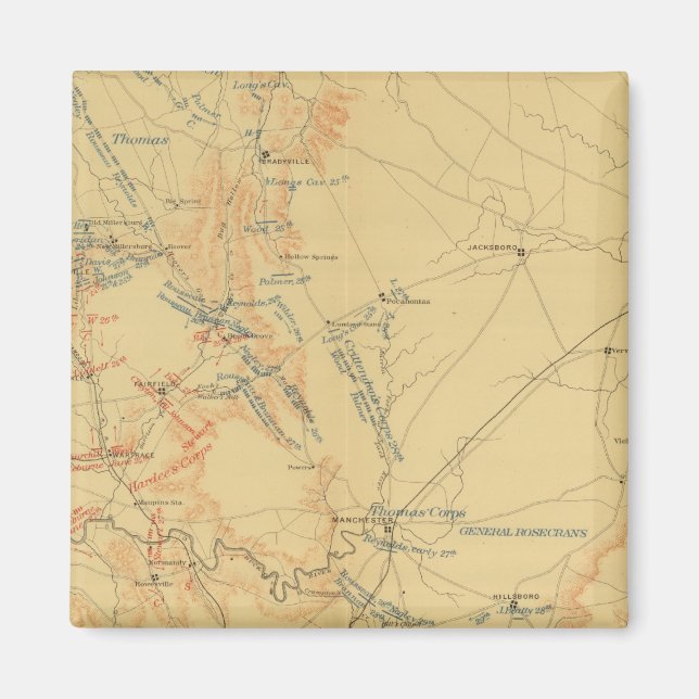 Mitten Tennessee Kampanj Magnet (Framsidan)