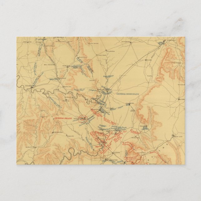 Mitten Tennessee Kampanj Vykort (Framsida)