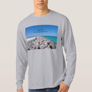 Mitten vid Snäcka Island Jetty Manar Långärmad T Shirt