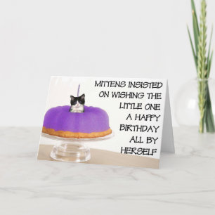 Mittens födelsedag hälsning kort