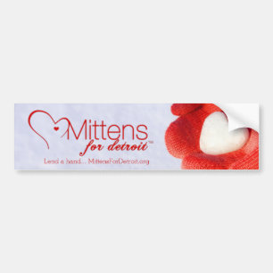 Mittens för den Detroit bildekalet Bildekal