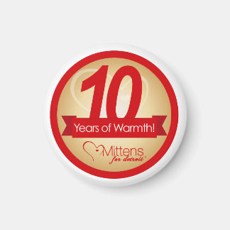 Mittens för Detroit 2-tums Round Magnet