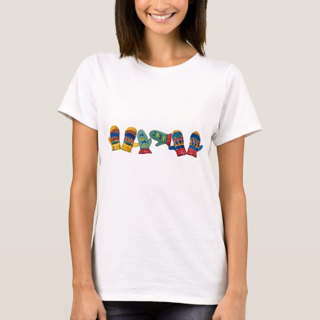Mittens-helgdag utslagsplats t-shirt (Framsida)