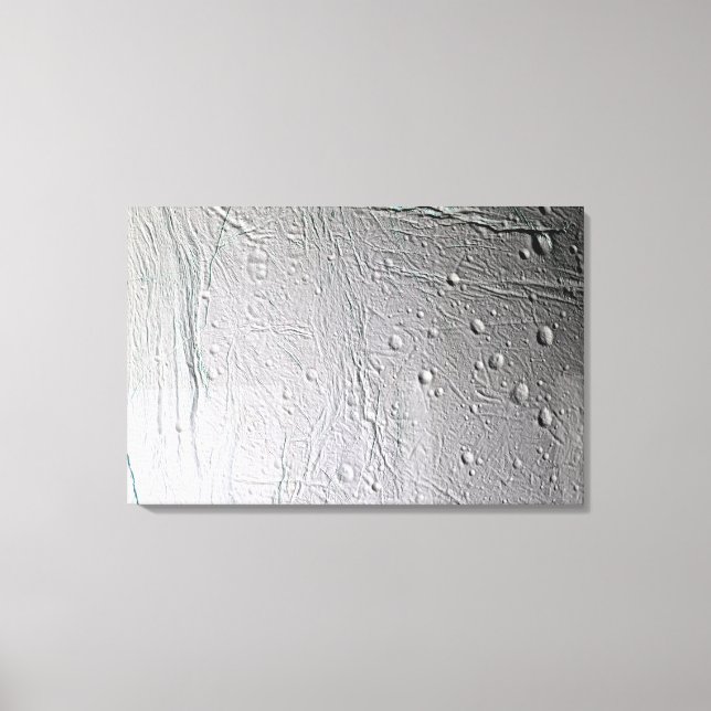 Mittens måne Enceladus 4 Canvastryck (Framsida)