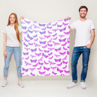 Mittens Mönster Rosa Blue Lila