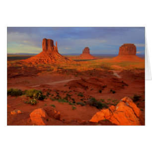 Mittens, Monument valley, AZ Hälsningskort