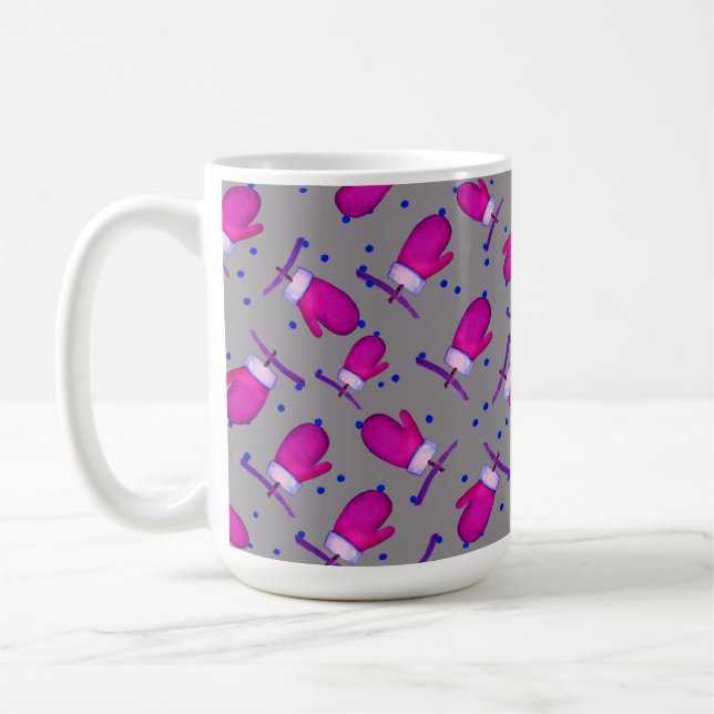 Mittens retro_grått kaffemugg (Vänster)